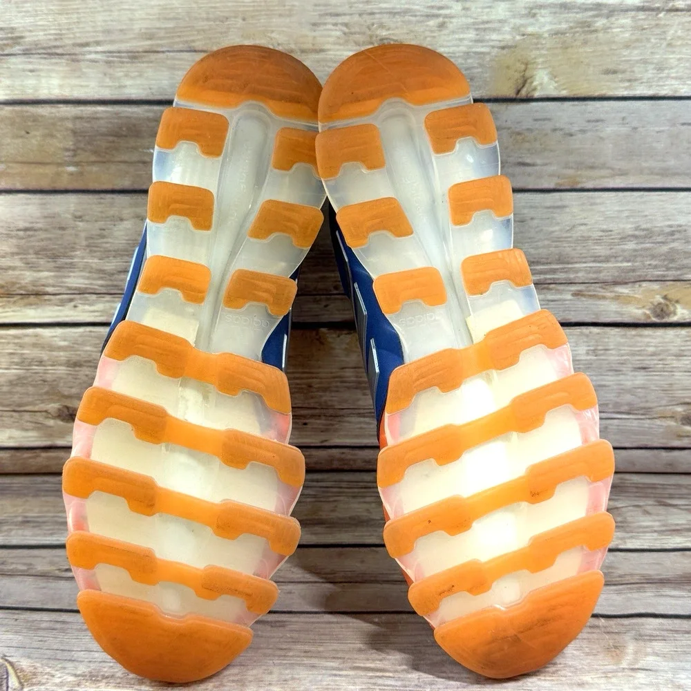Adidas Mens Springblade Drive 2.0 Orange and Blue Running Sneakers Size 8